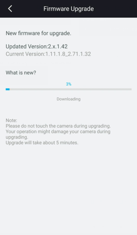 What is the proper way to update the camera’s firmware ...