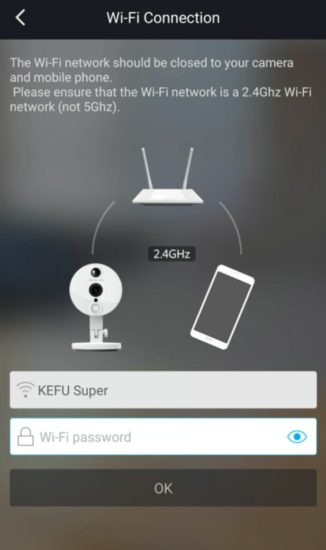 wireless connection for Foscam camera 