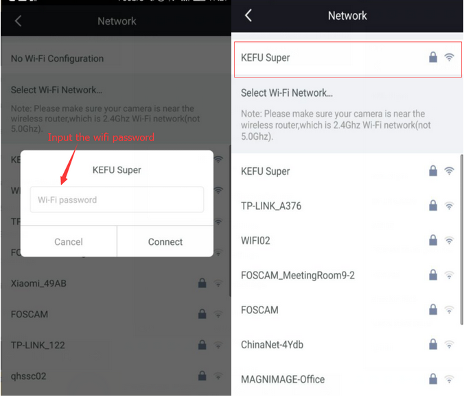 connecting foscam to wifi