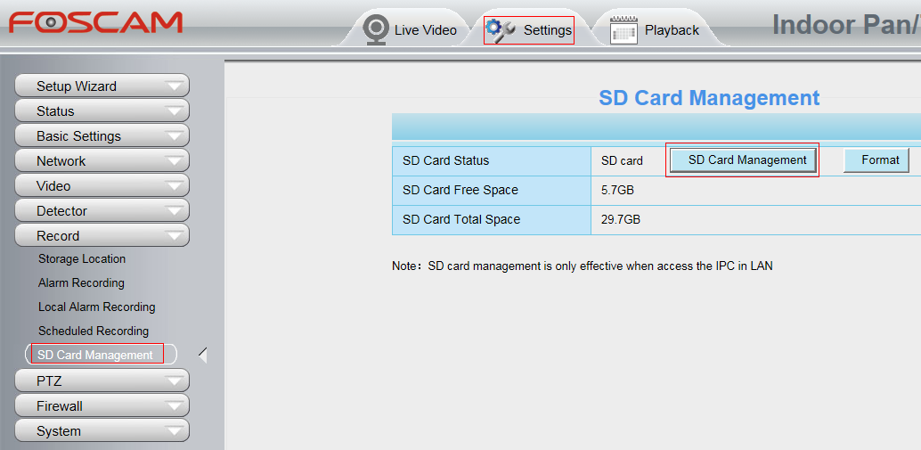 foscam sd card