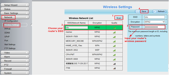 connecting foscam to wifi