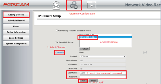 ip camera foscam tool